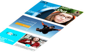 Desktop, tablet, mobile.