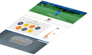 3 flat screens tilted.